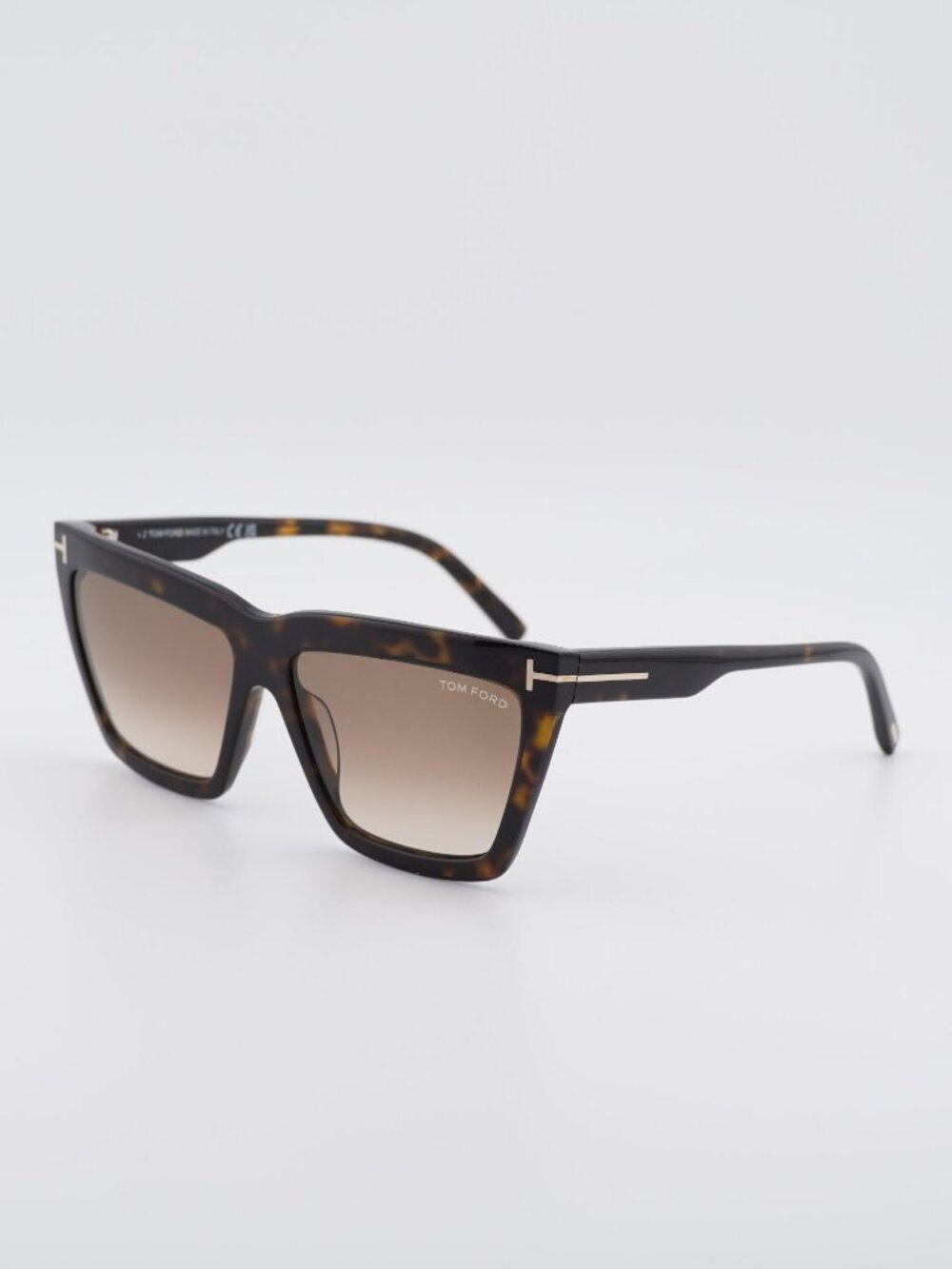 Tom Ford Eden FT1110 52F Sunglasses Havana Square Frame, Brown Gradient Lenses